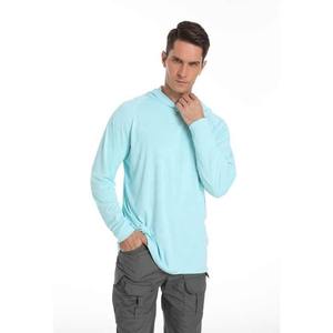 RTS resistente al olor Upf 50 + protección solar que absorbe la humedad poliéster Spandex hombres manga larga malla ventilada Uv sol pesca camisas - Product Image 3