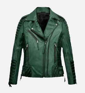 Ropa de abrigo de cuero de alta gama para mujer Aspecto elegante, tamaños personalizados, compatible con etiqueta privada, suministro OEM - Product Image 6