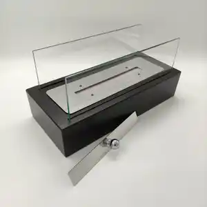 Bàn Lửa Pit BioEthanol Lò Sưởi Glass Insert Xách Tay Nhỏ Lớn Mini Tabletop Lò Sưởi Desktop Bio Fuel Burner Đèn Dầu