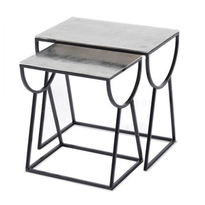 Muebles de sala de estar Mesa auxiliar de café rectangular Venta caliente de lujo Diseño de lujo Mesa de centro de metal multifuncional - Product Image 1