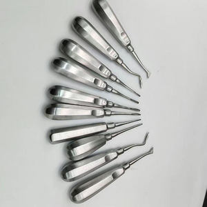 Juego de Elevadores Dentales de Acero Inoxidable, Elevadores Manuales Profesionales para Extracción de Dientes para Cirugía Oral con Estuche con Cremallera - Product Image 1