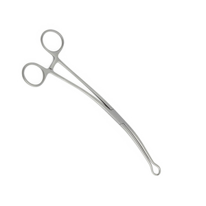 Tenaculum utérin en acier inoxydable de 25 cm, forceps incurvés, instrument de gynécologie, tenaculum utérin, vente en gros - Product Image 4