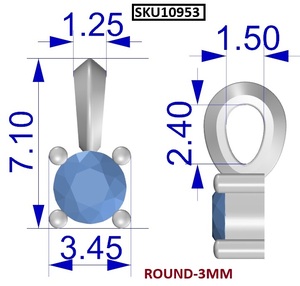 Colgante de Cuarzo Cristal con Plata de Ley 925, Forma Redonda, Chapado en Oro Rosa, Joyería de Moda para Regalo, Piedra Principal Diamante - Product Image 5