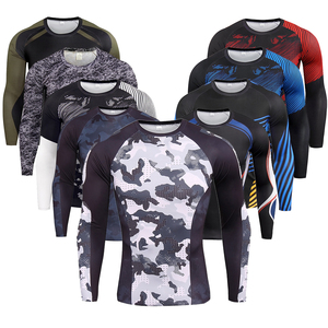 OEM Custom Upf50 + Rash Guard à manches longues pour hommes High Tech Camo Style New Custom Made Premium Quality Men's Mma Rash Guard 2024 - Product Image 1