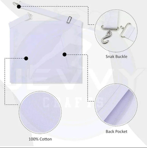 Fabricant professionnel d'aprons maçonniques, broderie personnalisée en fil de soie, insignes légers avec épingle de sécurité - Product Image 4