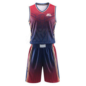 Ensemble de maillots de basket respirants de style actuel, sans manches, 100% polyester, personnalisable, haute qualité - Product Image 1