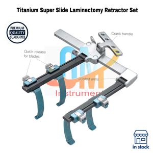 Juego de Retractores Quirúrgicos Manuales Premium, Básico, de Titanio Sólido, Certificado ISO, Retractor de Laminectomía Super Slide para Cirugía de Columna Vertebral - Product Image 2