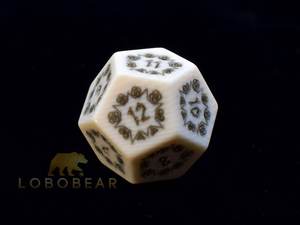 ลูกเต๋าสำหรับเล่นเกม6ด้านทำจากหนังควายหินกลวงสี่เหลี่ยมขนาด20มม. ผลิตตามสั่ง - Product Image 4