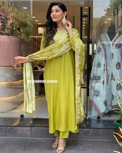 Style indien pakistanais Salwar Kameez ready-made dames robe de mariée cousue Salwar costume pour fête porter élégant - Product Image 2