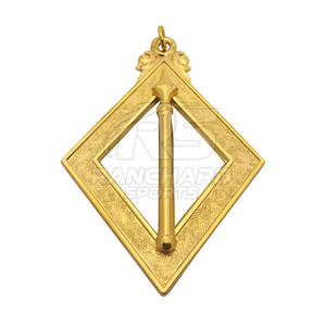 Ensemble de collier et de bijoux d'officier maçonnique, accessoires de cérémonie maçonnique, ensemble de collier et de bijoux maçonnique - Product Image 3