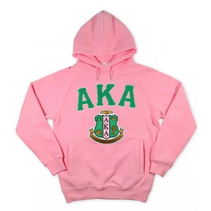 เสื้อฮู้ดผ้าฟลีซปักอักษรกรีก Alpha Kappa Alpha สำหรับฤดูหนาว แบบยูนิเซ็กซ์ สำหรับชมรมนักเรียน/นักศึกษา - Product Image 1
