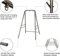 Meilleure qualité support de balançoire support de chaise suspendu robuste un cadre ensembles de balançoires en métal pour support de hamac d'arrière-cour