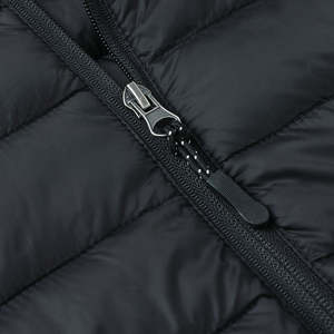 Chaqueta acolchada NewTrendy para hombre, con capucha, a prueba de viento, 100% poliéster, con dos bolsillos laterales, personalizable con logotipo. - Product Image 4