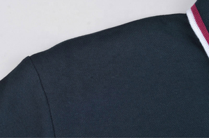 Polo de golf décontracté en toile 100% coton avec logo personnalisé pour hommes Nouveau design à manches courtes et à motif uni avec logo - Product Image 3