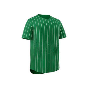 เสื้อเบสบอลผ้าเจอร์ซีย์เบสบอลวัสดุสีล้วน - Product Image 3