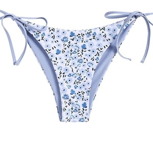 Maillot de bain bikini réversible de haute qualité pour jeunes femmes, sexy, deux pièces, vêtements de plage, imprimé logo sur le devant, spandex/nylon, séchage rapide - Product Image 5