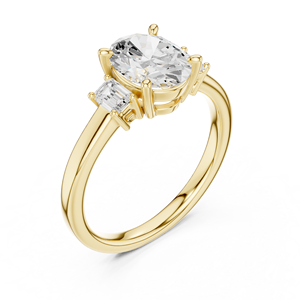 Bague de fiançailles en argent sterling 10K avec motif halo - Product Image 6