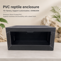 Livraison Rapide Directement de l'Usine Enclos Moderne de Luxe en PVC pour Reptiles avec Porte en Verre ou Acrylique Fournitures pour Amphibiens et Reptiles