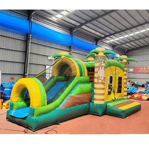 Castillo inflable de PVC para exteriores, casa de brinco para niños, tobogán inflable con diseño de dibujos animados personalizado, trampolín inflable para alquiler en fiestas - Product Image 4