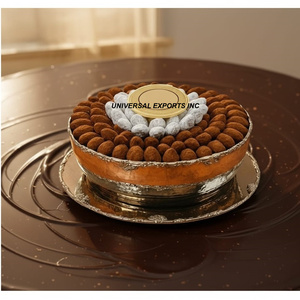 Shiny Silver Plated Stainless Steel <b>Chocolate</b> Bowl For Middle East <b>Wedding</b> hot Selling Decorative new <b>Chocolate</b> Bowl - Product Image 3