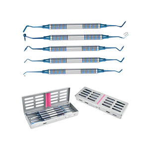 Sonda Espátula Plugger Conjunto de instrumentos de llenado dental compuesto con bandeja de acero inoxidable - Product Image 4