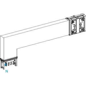 Raccordo per condotti Schneider Electric KSA400DLF42A, gomito verso il basso, segmento A M-TO-M 400A - Product Image 1