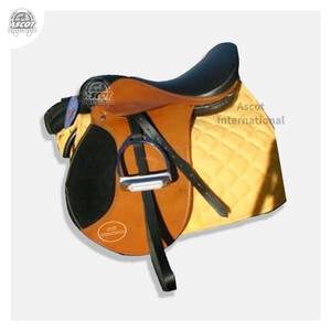 Sillín inglés de alta calidad, sillín de caballo de cuero genuino, juego completo con almohadilla de sillín, brida de circunferencia, venta al por mayor - Product Image 3