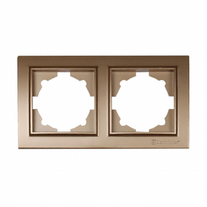 Gran oferta, interruptor de enchufe de doble marco estándar europeo/británico/EE. UU. de plástico ABS dorado de lujo moderno 16A 220V para uso en el hogar y la Oficina de alta calidad - Product Image 1