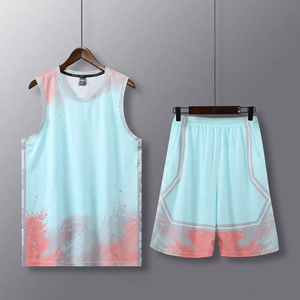 Venta de alta calidad 100% poliéster personalizado mejor precio uniforme de baloncesto profesional 2023 - Product Image 3