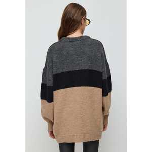 Suéter de Punto Cómodo para Mujer, Talla Grande, Colorido y Transpirable con Logotipo Frontal, Estilo Casual, Cálido y Decorado con Estampado - Product Image 5