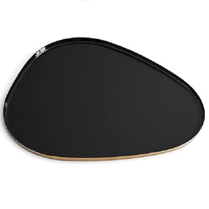 Bandeja de Metal de nuevo producto de venta, forma ovalada con mesa de comedor interior esmaltada en blanco, Plato decorativo, bandeja para servir comida y postre - Product Image 3