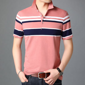 100% coton hommes Polo couleur unie classique Polo hommes à manches courtes décontracté affaires Social Polo hommes de haute qualité - Product Image 4