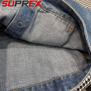 Ensemble deux pièces short en jean brodé et matelassé respirant pour femme, style vacances de printemps, délavé et déchiré, bleu - Product Image 6