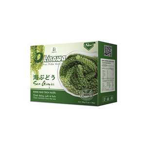 Okinawa-Aperitivo de Uvas Marinas Deshidratadas, Caja de 240g, 12 Paquetes de Algas Nutritivas de Vietnam, Precio Al por Mayor, Uvas Marinas Frescas - Product Image 1