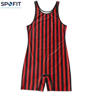 ชุดซิงเกิลเล็ตสำหรับนักกีฬามวยปล้ำชายแบบกำหนดเอง ออกแบบชุดซิงเกิลเล็ตสำหรับยกน้ำหนักชายด้วยเทคนิคการพิมพ์แบบ Sublimation ของคุณเอง - Product Image 5