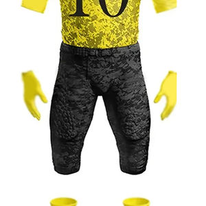 Conjunto de uniforme de fútbol americano para hombre de último estilo, camisetas y camiseta de manga corta transpirables con impresión por sublimación - Product Image 5
