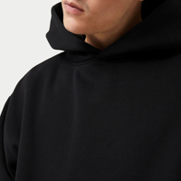 Sudadera con Capucha Oversize de Punto 80% Algodón 20% Poliéster, Hombros Caídos, Estilo Pullover, Cuello Redondo, Dobladillo Acanalado, Estampado Personalizado, para Hombre, Invierno