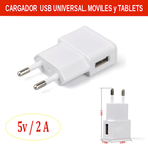 Chargeur d'alimentation USB universel 5V 2A avec prise américaine pour téléphone - Product Image 1