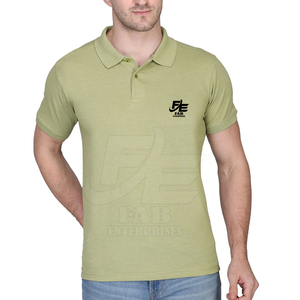Precio de fábrica 100% algodón de secado rápido para hombres para Polos bordado personalizado patrón sólido camisetas de punto promoción y ropa informal - Product Image 1