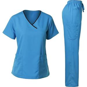 Conjuntos de Uniformes Médicos de Invierno de Manga Corta, Tejidos y Estampados Personalizados de Alta Calidad Profesional, Estilo Moderno, de Algodón y Poliéster - Product Image 6