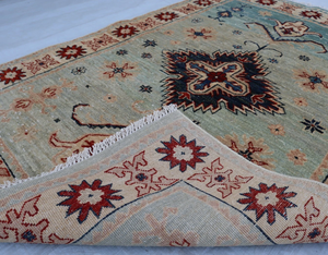 Handmade Oushak Woolen <b>Rug</b> Turkish Knot Design Hand Knotted Set of KNOTS for Living Room Bedroom Any Room - Product Image 1