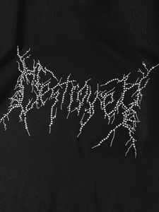 Sweat à capuche surdimensionné avec fermeture éclair et strass, en coton 100% lourd 500 g/m², écologique, délavé à l'acide, effet soleil délavé, logo personnalisé, pour l'hiver - Product Image 2