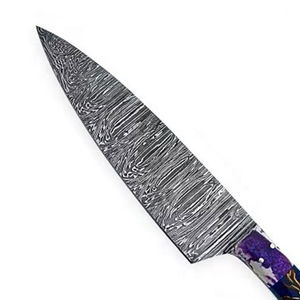 Galway Groove High Quality Vintage Chef Knife 8 Inch <b>Forged</b> Damasucs Steel Kitchen Knife Other Handle Dishwasher Safe OEM - Product Image 3