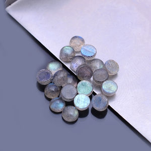 Labradorita Natural de 3mm, cabujón redondo de 2,4mm, 4,3 Cts gruesa de piedra preciosa, lote de Iroc, piedras preciosas sueltas de alta calidad, 25 uds. - Product Image 2