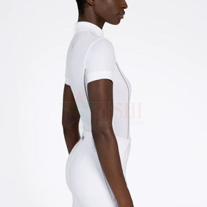Chemise d'équitation personnalisée haut de gamme pour femmes, pour l'équitation, le saut d'obstacles et le dressage - Imperméable, coupe-vent, en spandex/polyester - Product Image 4