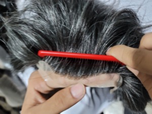 Pelucas de estilo ondulado del Cuerpo europeo para hombres, sistemas de reemplazo de tupé de cabello humano Remy NPU con base de seda Mono, recto rizado - Product Image 3
