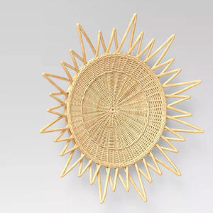 Nuevo Producto de Moda, Decoración de Pared con Diseño de Sol, Hecho con Ratán en Forma Redonda para el Hogar, Fabricado por VgreenArt en Vietnam - Product Image 2