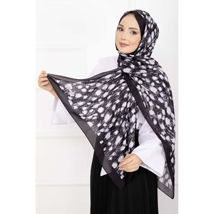 Bufanda Infinita con Estampado de Bambú Serie-2, Bufanda Larga Cuadrada de Algodón Transpirable con Estampado Digital para Otoño, Malasia - Product Image 1