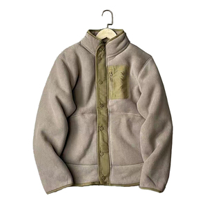 Windproof Polar Bonded Coral Fleece <b>Jackets</b> for <b>Men</b>, Hot Sell Zip <b>Sherpa</b> extra Thick Winter <b>Jacket</b> - Product Image 1