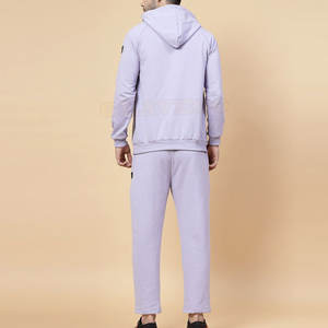 Ensemble de survêtement léger 100% coton à rayures pour homme, pantalon de survêtement à capuche respirant, dernière conception, Offre Spéciale grande taille, bas d'hiver - Product Image 2